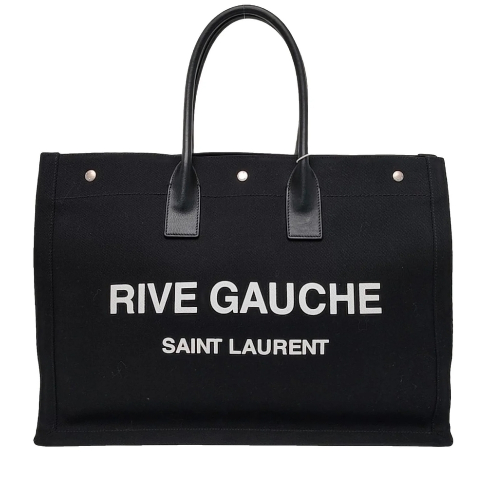 Saint Laurent Black and White Rive Gauche Bag